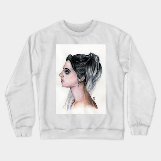 Yasha Nydoorin in watercolour Crewneck Sweatshirt by DustNox